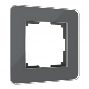 Рамка из стекла на 1 пост Elite графит W0012440