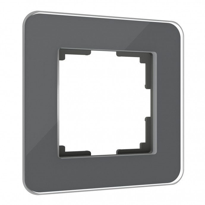 Рамка из стекла на 1 пост Elite графит W0012440