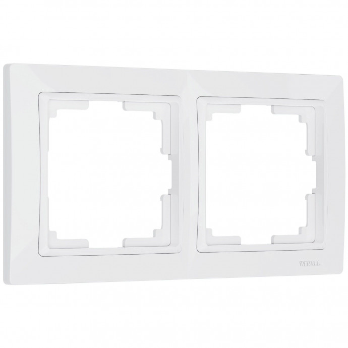 Рамка на 2 поста (белый, basic) W0022001