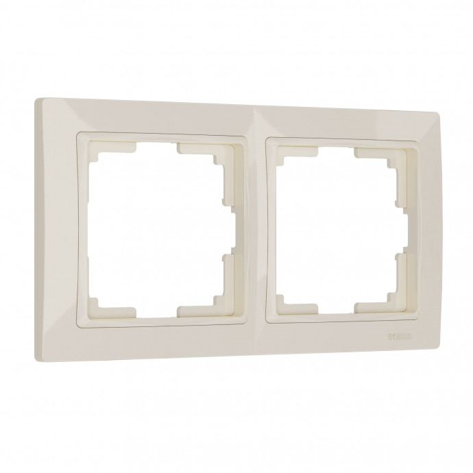 Рамка на 2 поста (слоновая кость, basic) W0022003