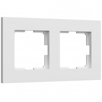 Рамка на 2 поста Slab (белый матовый) W0022961