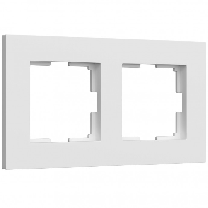 Рамка на 2 поста Slab (белый матовый) W0022961
