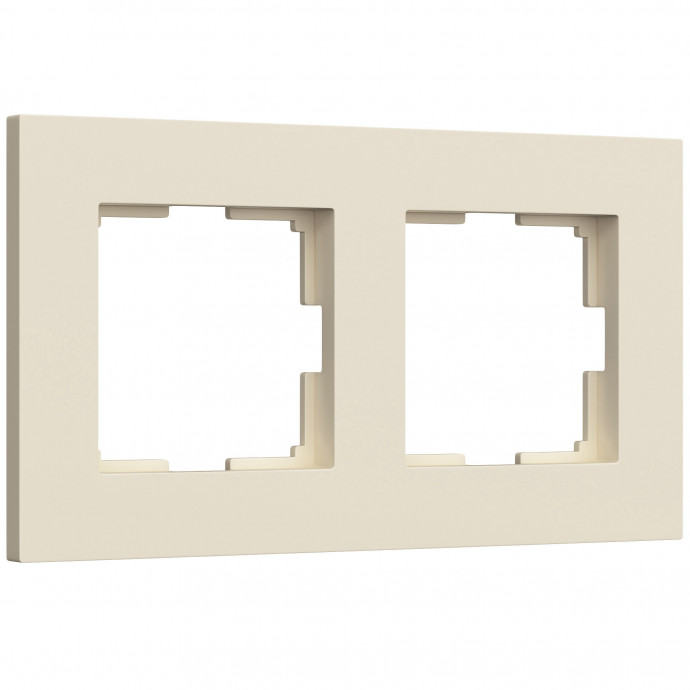 Рамка на 2 поста Slab (айвори матовый) W0022962