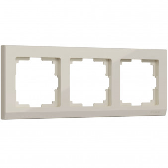 Рамка на 3 поста (слоновая кость) W0031803