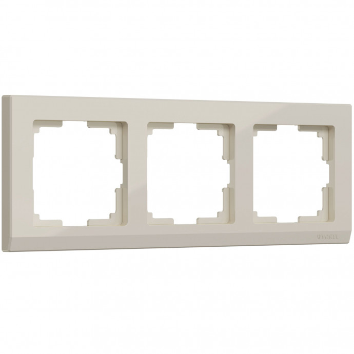 Рамка на 3 поста (слоновая кость) W0031803