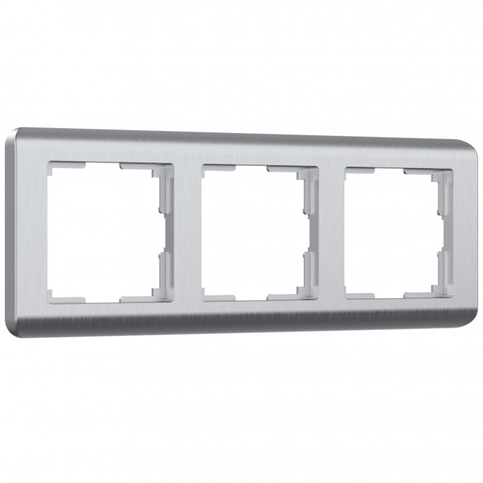 Рамка на 3 поста (серебряный) W0032106