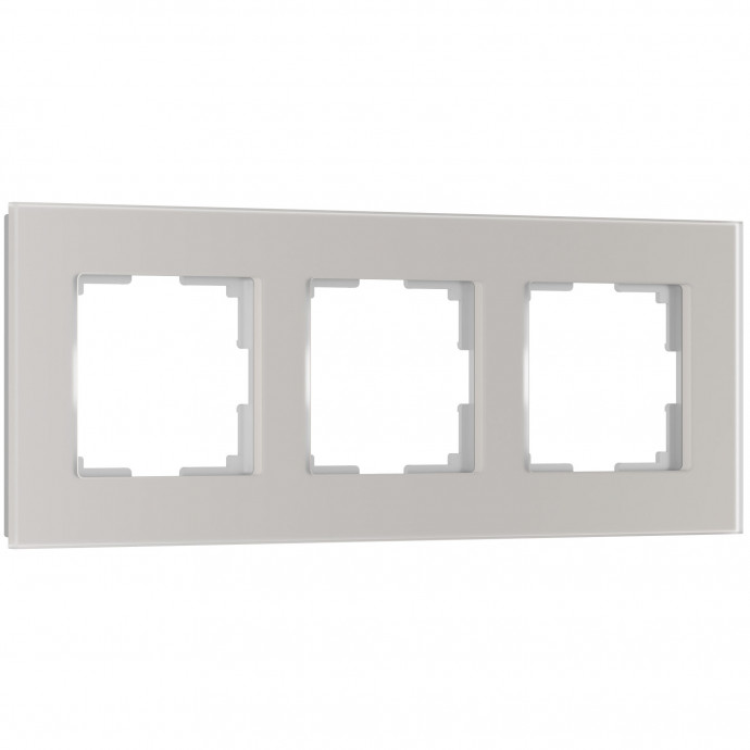 Рамка на 3 пост Senso (дымчатый, стекло soft-touch) W0033117