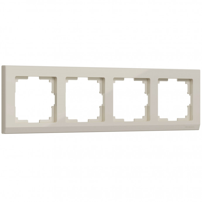Рамка на 4 поста (слоновая кость) W0041803