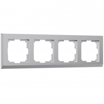 Рамка на 4 поста (серебряный) W0041806