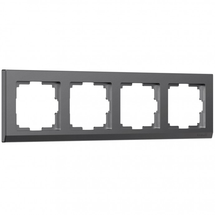 Рамка на 4 поста Stark (графит матовый) W0041864