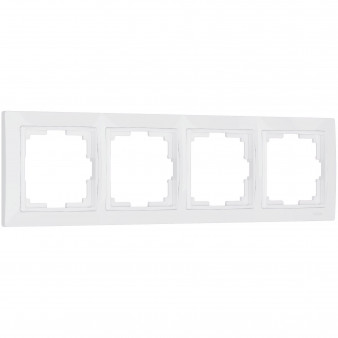 Рамка на 4 поста (белый, basic) W0042001