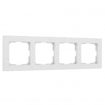 Рамка на 4 поста (белый) W0042401