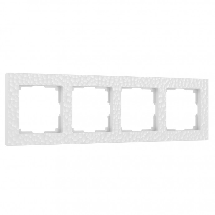 Рамка на 4 поста (белый) W0042401