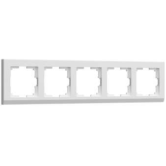 Рамка на 5 постов (белый) W0051801