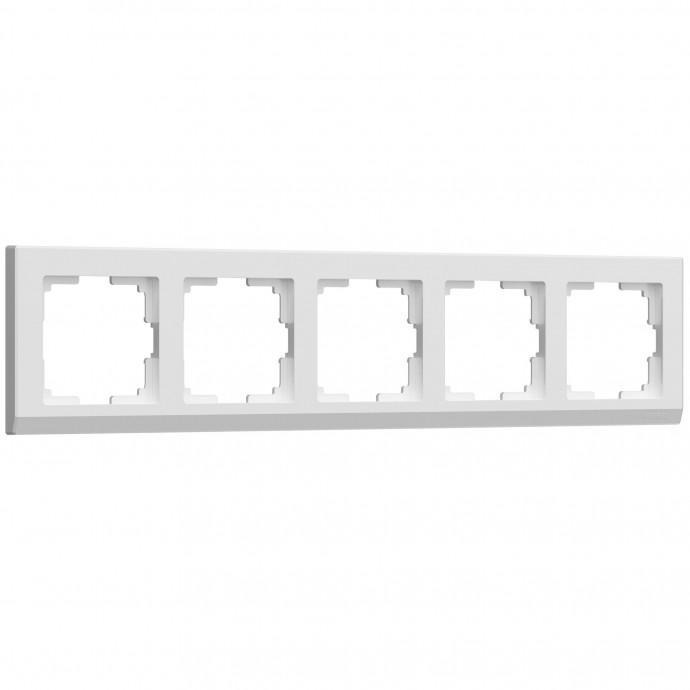 Рамка на 5 постов (белый) W0051801