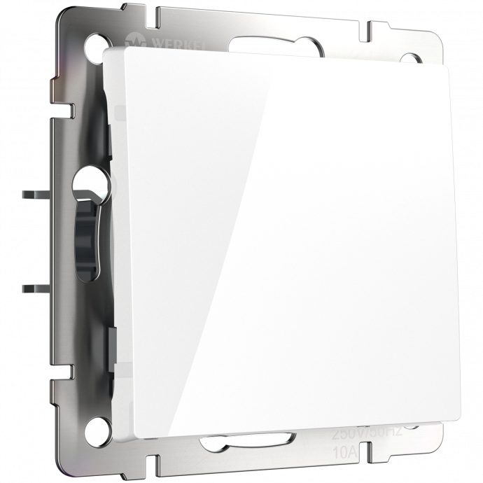 Выключатель одноклавишный проходной (белый) W1112001