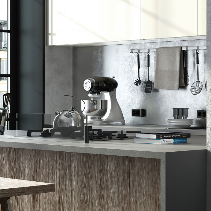 Розетка двойная с заземлением Gallant (черный/хром) W5072135