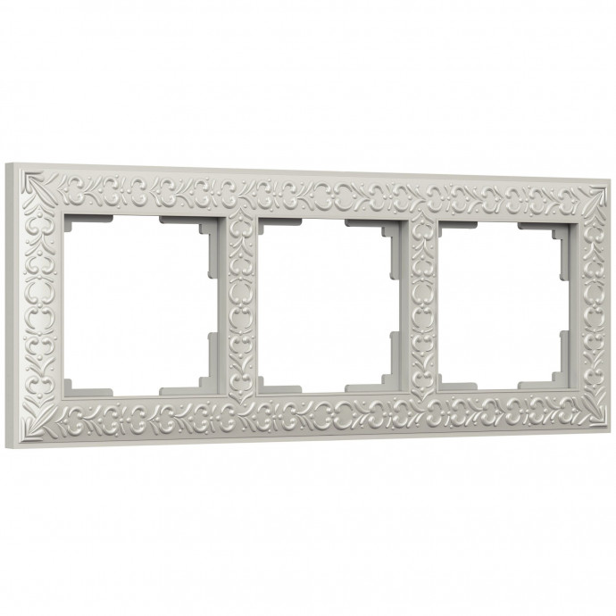 Рамка на 3 поста (жемчужный) WL07-Frame-03