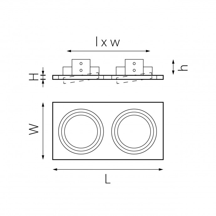 Комплект из светильника и рамки Intero 111 Intero 111 Lightstar i8260606