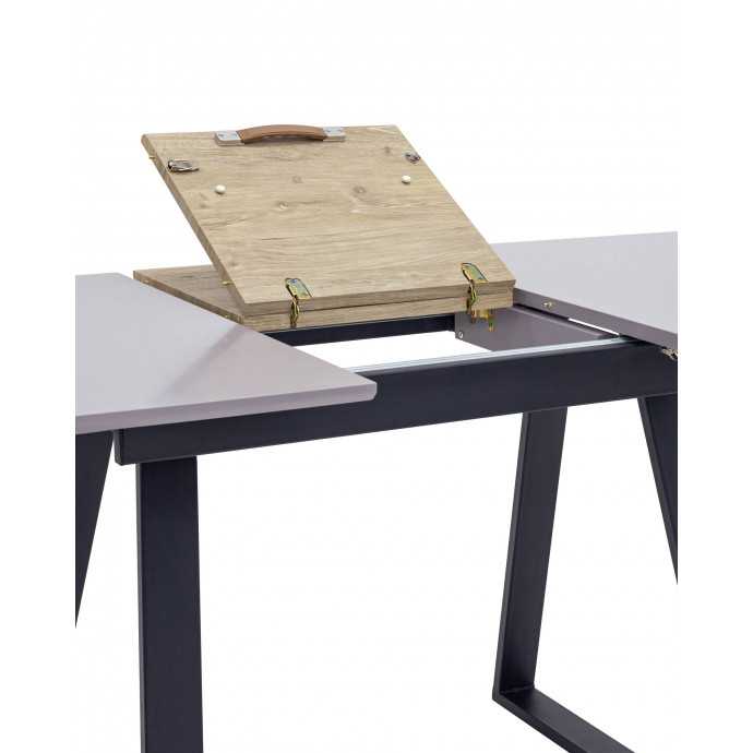 Стол обеденный Детройт раскладной 120-160*80 серый