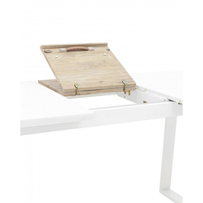 Стол обеденный Детройт раскладной 160-200*90 белый