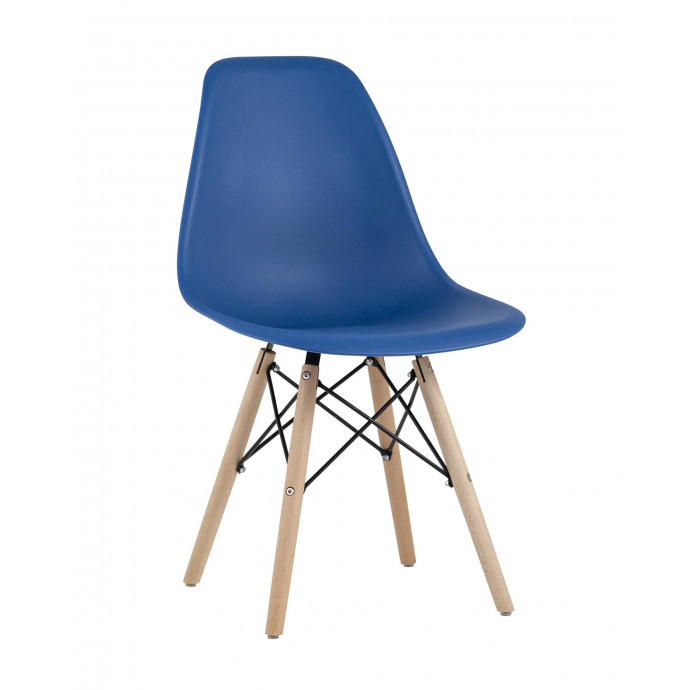 Стул Eames Style DSW синий x4