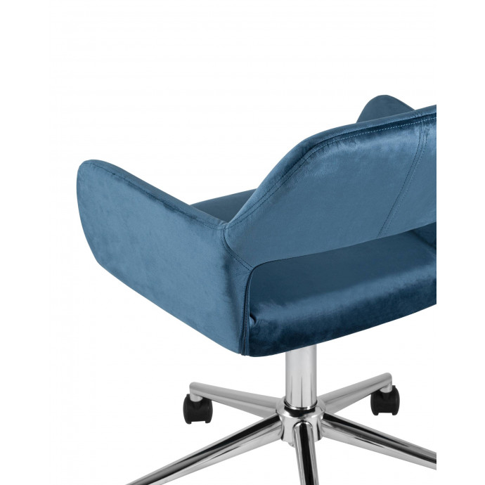 Кресло офисное Ross велюр синий