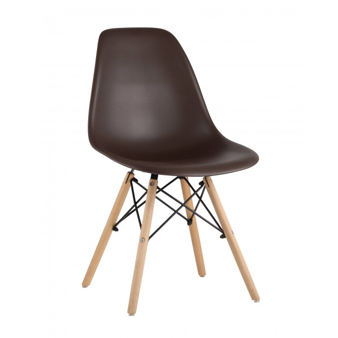 Стул Eames DSW коричневый x4