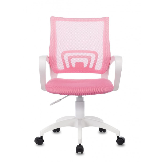 Кресло Бюрократ CH-W695NLT розовый TW-06A TW-13A сетка/ткань крестовина пластик белый