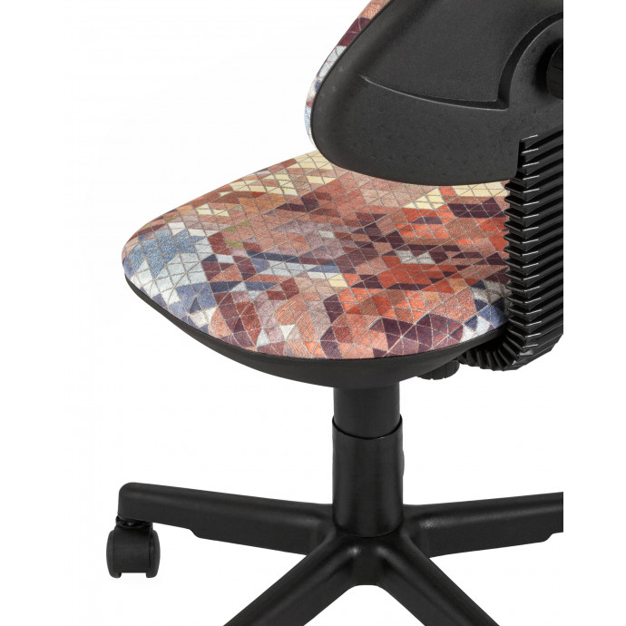 Кресло компьютерное детское УМКА абстракция оранжевый