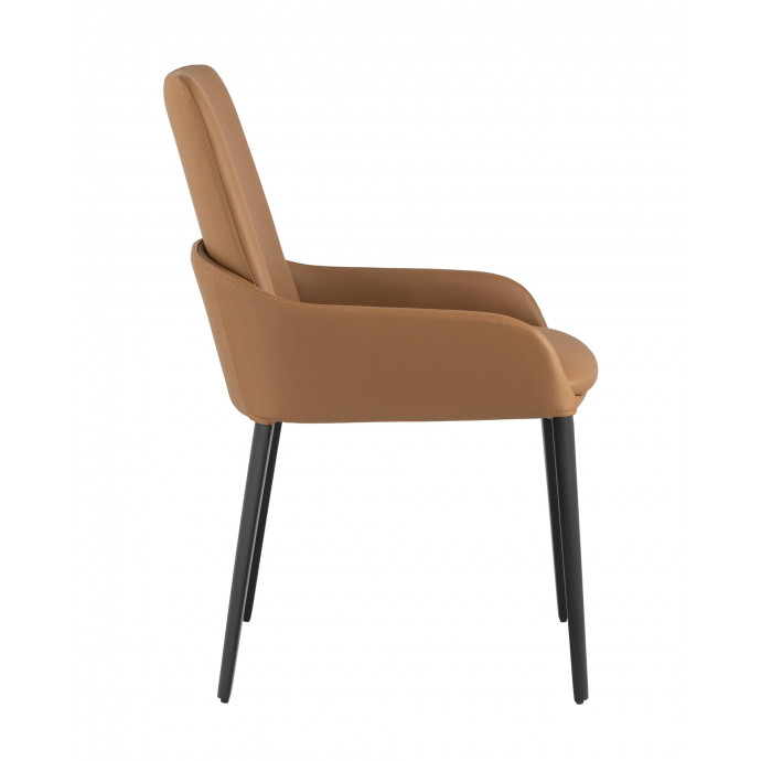 Стул Челси экокожа коричневый