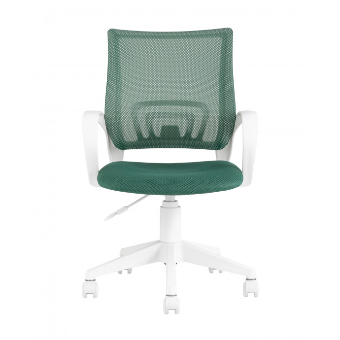 Кресло офисное TopChairs ST-BASIC-W зеленый крестовина пластик белый