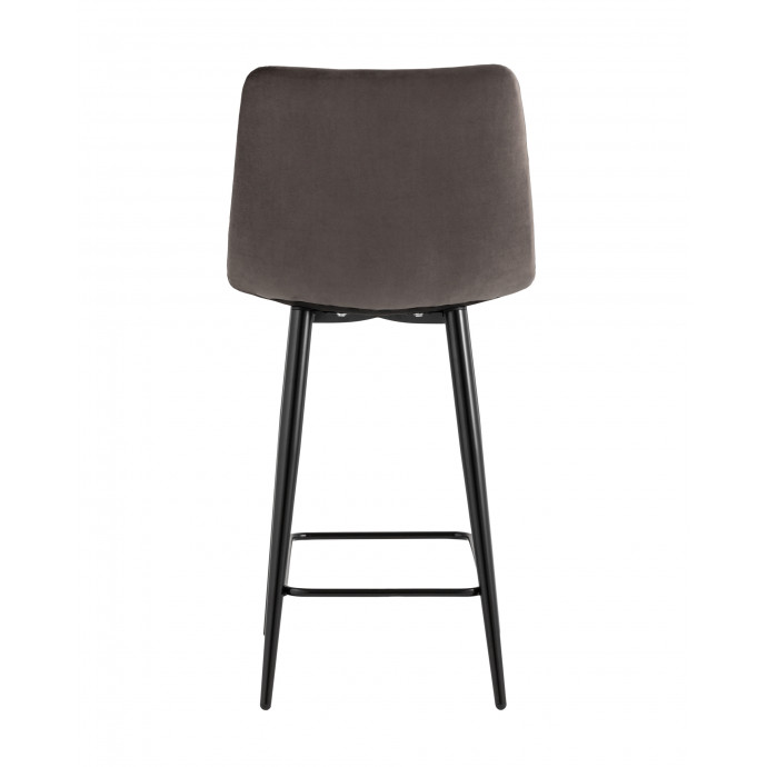 Стул полубарный Джанго велюр пепельно-серый высота сиденья 60 см