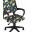 Кресло детское Бюрократ BUROKIDS 1 мультиколор космозавры крестовина пластик