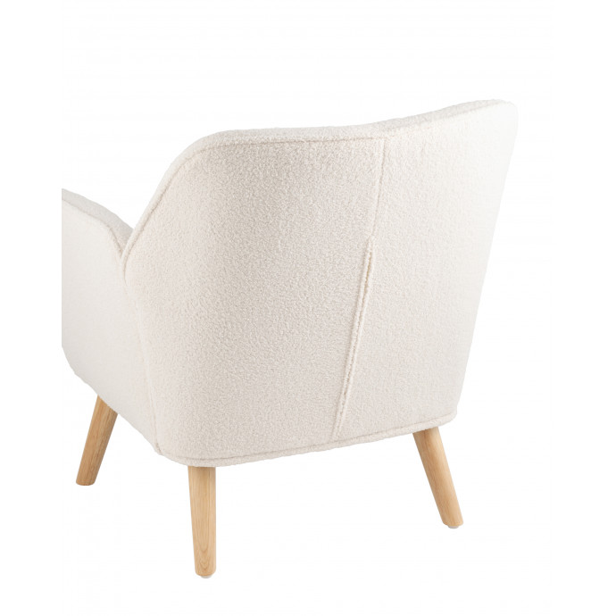 Кресло Ричи тедди белый