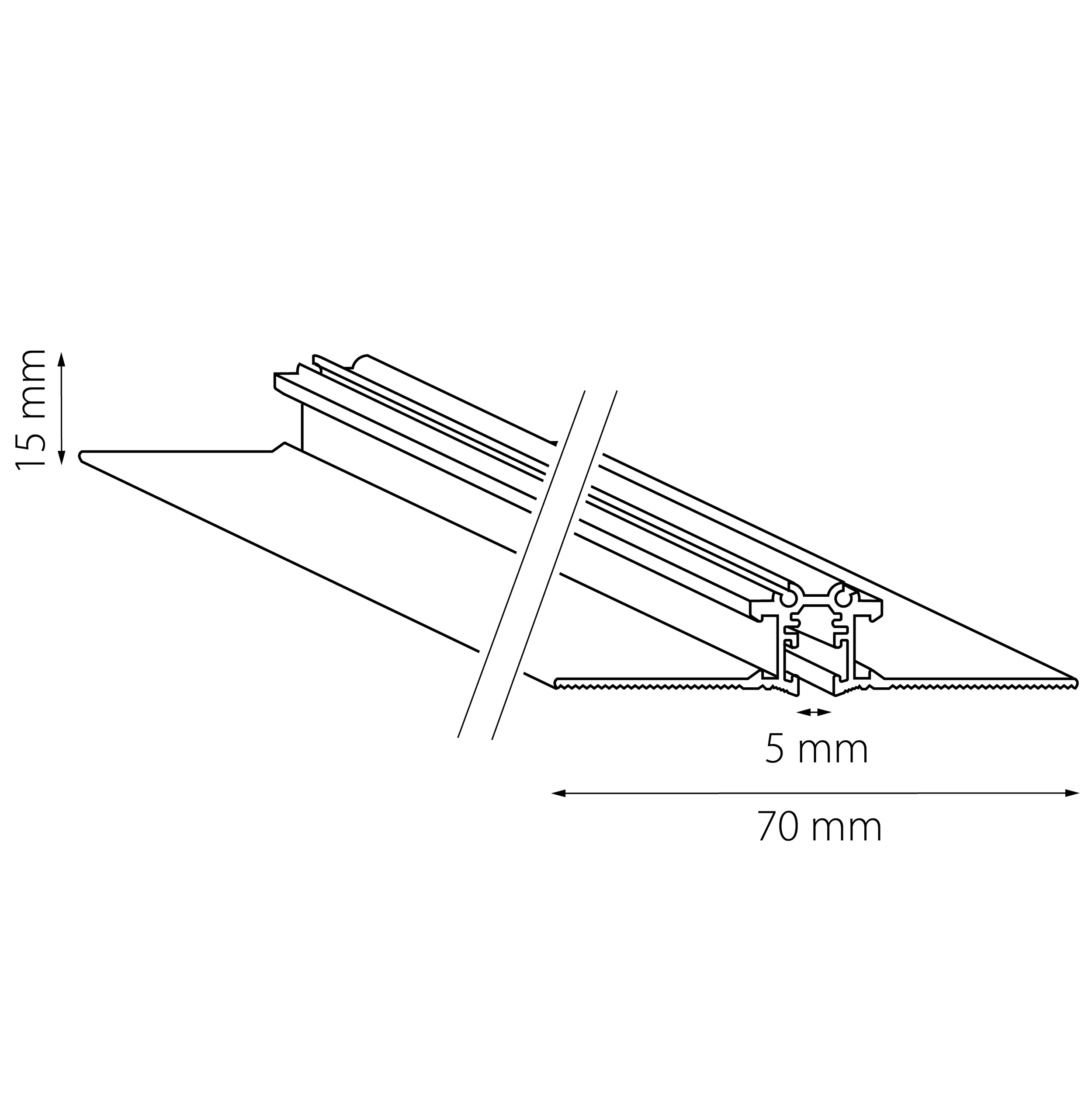 Трек встраиваемый однофазный LINEA 24V Linea Lightstar 506227506227 с ...
